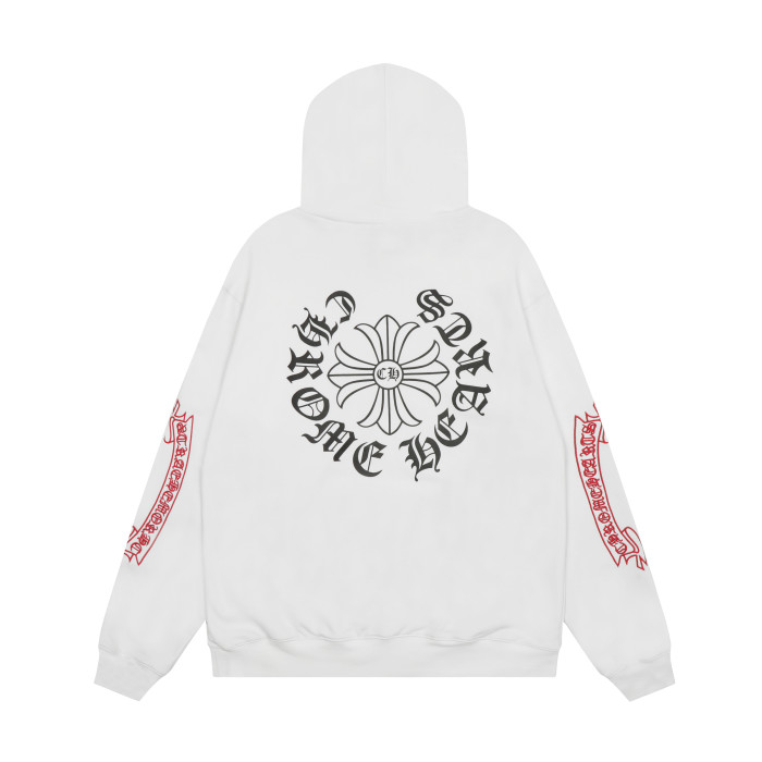 Chrome Hearts Horseshoe Floral Zip Up Hoodie KE811