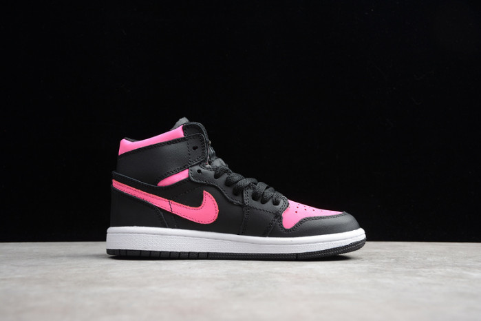 air jordan 1 kids retro high black pink 332148-019