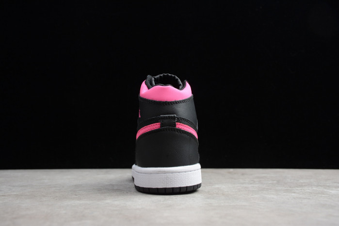 air jordan 1 kids retro high black pink 332148-019