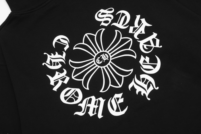 Chrome Hearts Horseshoe Floral Zip Up Hoodie KE810